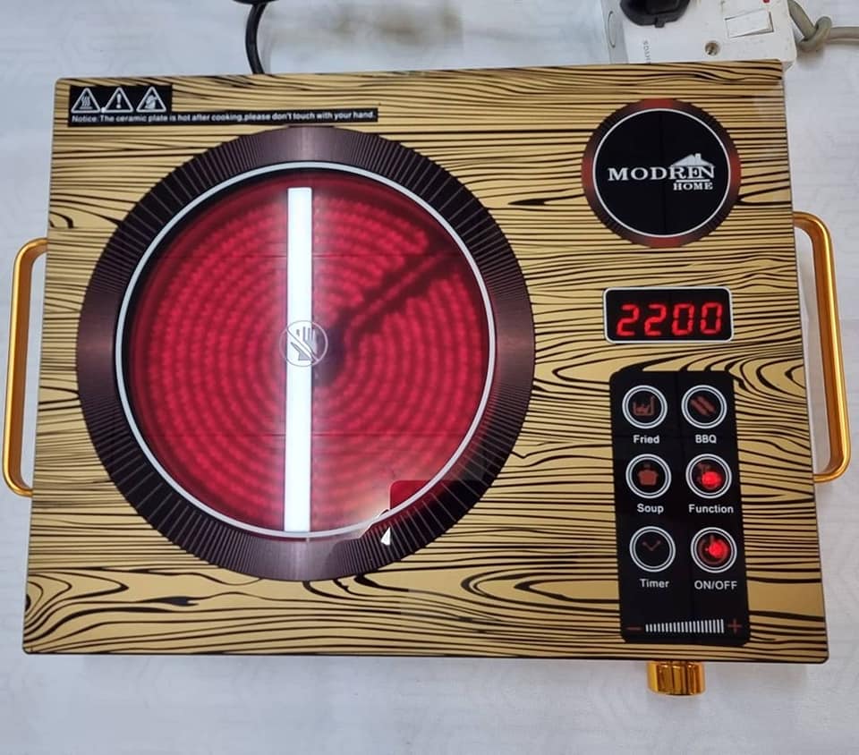 cuisinière électrique en céramique d'affichage LED infrarouge