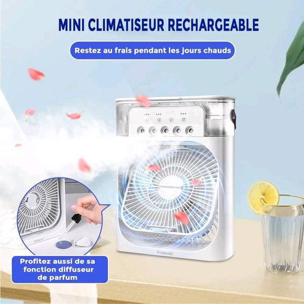 Mini climatiseur, refroidisseur, purificateur et humidificateur portable