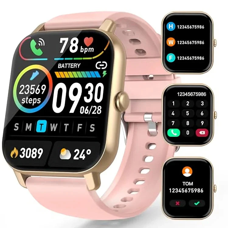 SMARTWATCH A58 PLUS AVEC BIJOUX EN ACIER INOXIDABLE