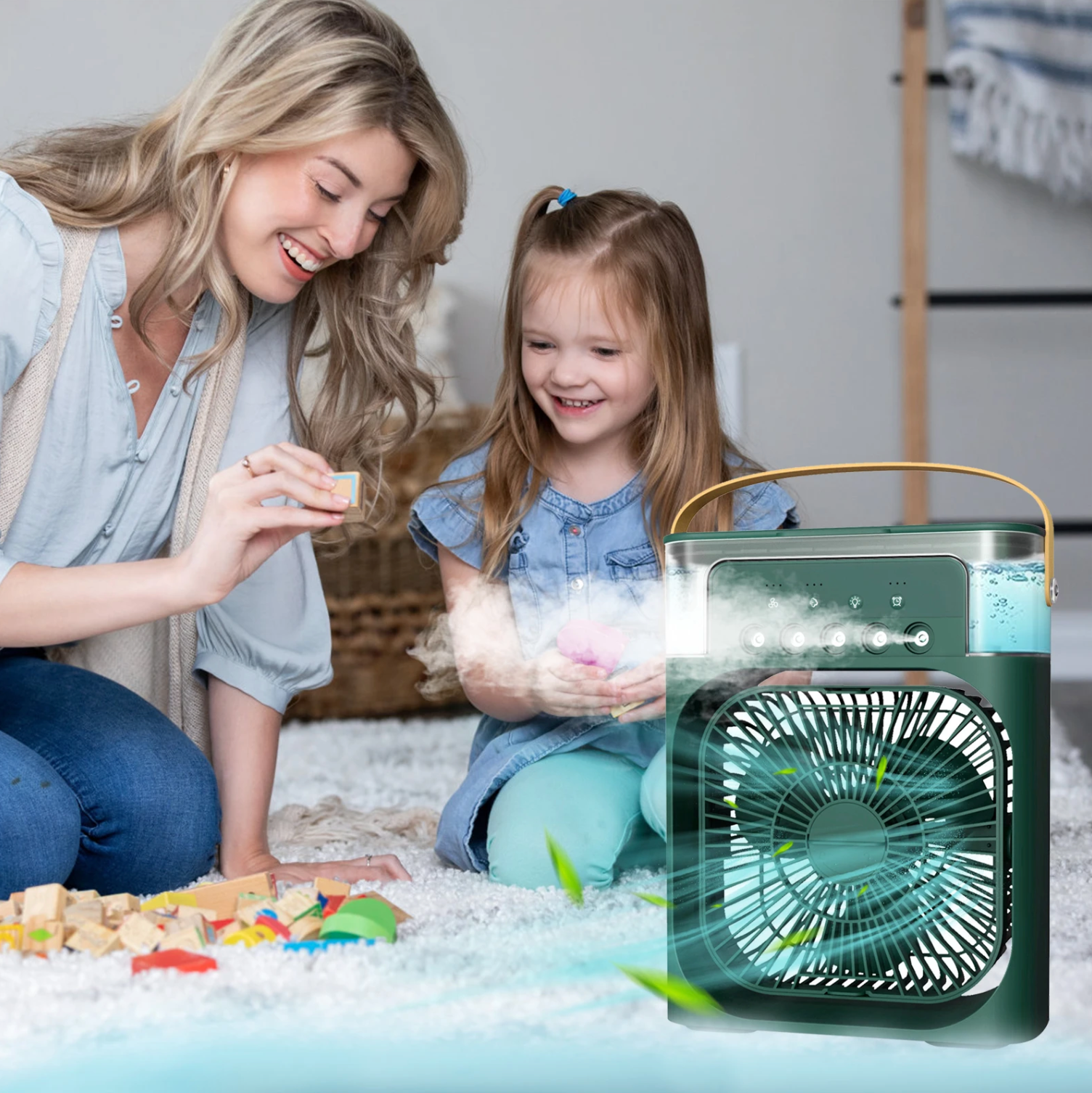 Mini climatiseur, refroidisseur, purificateur et humidificateur portable