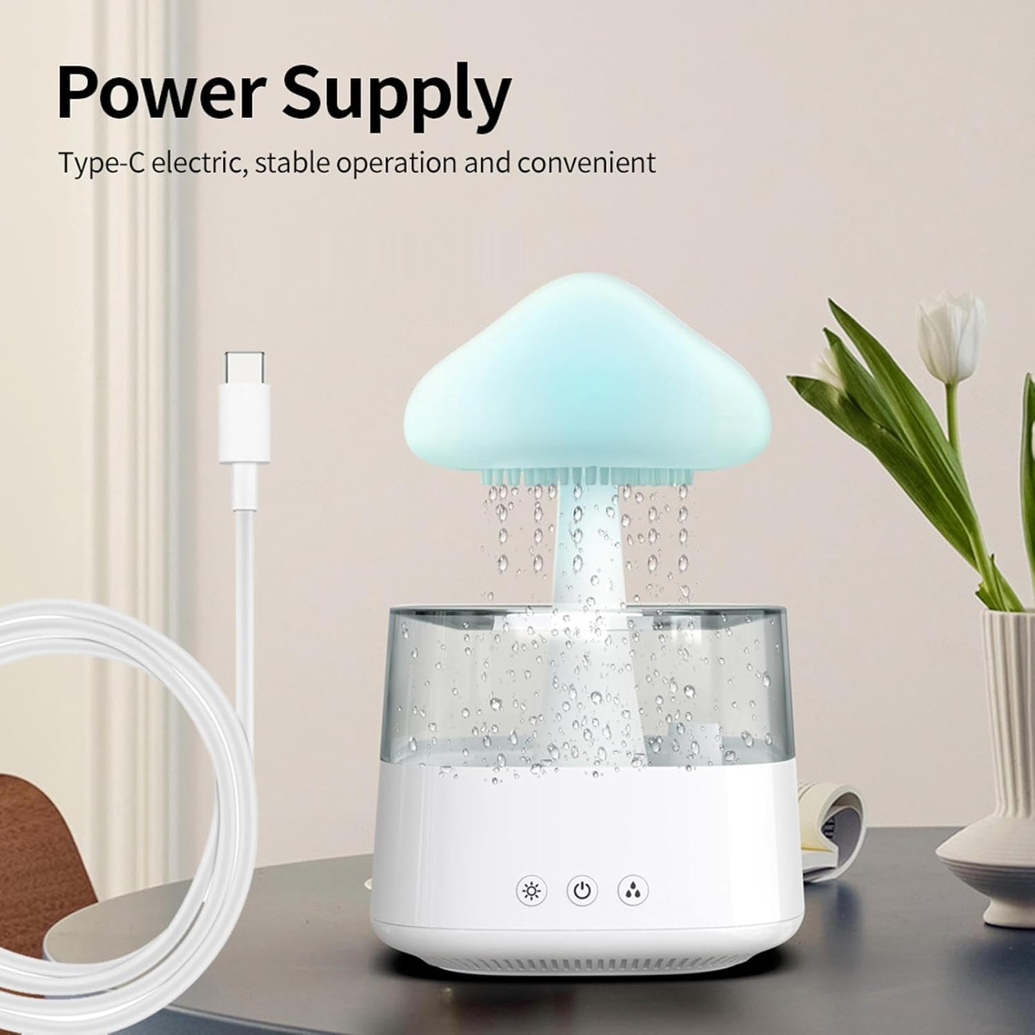 Mini diffuseur multifonnctionnel De Nuage De Pluie