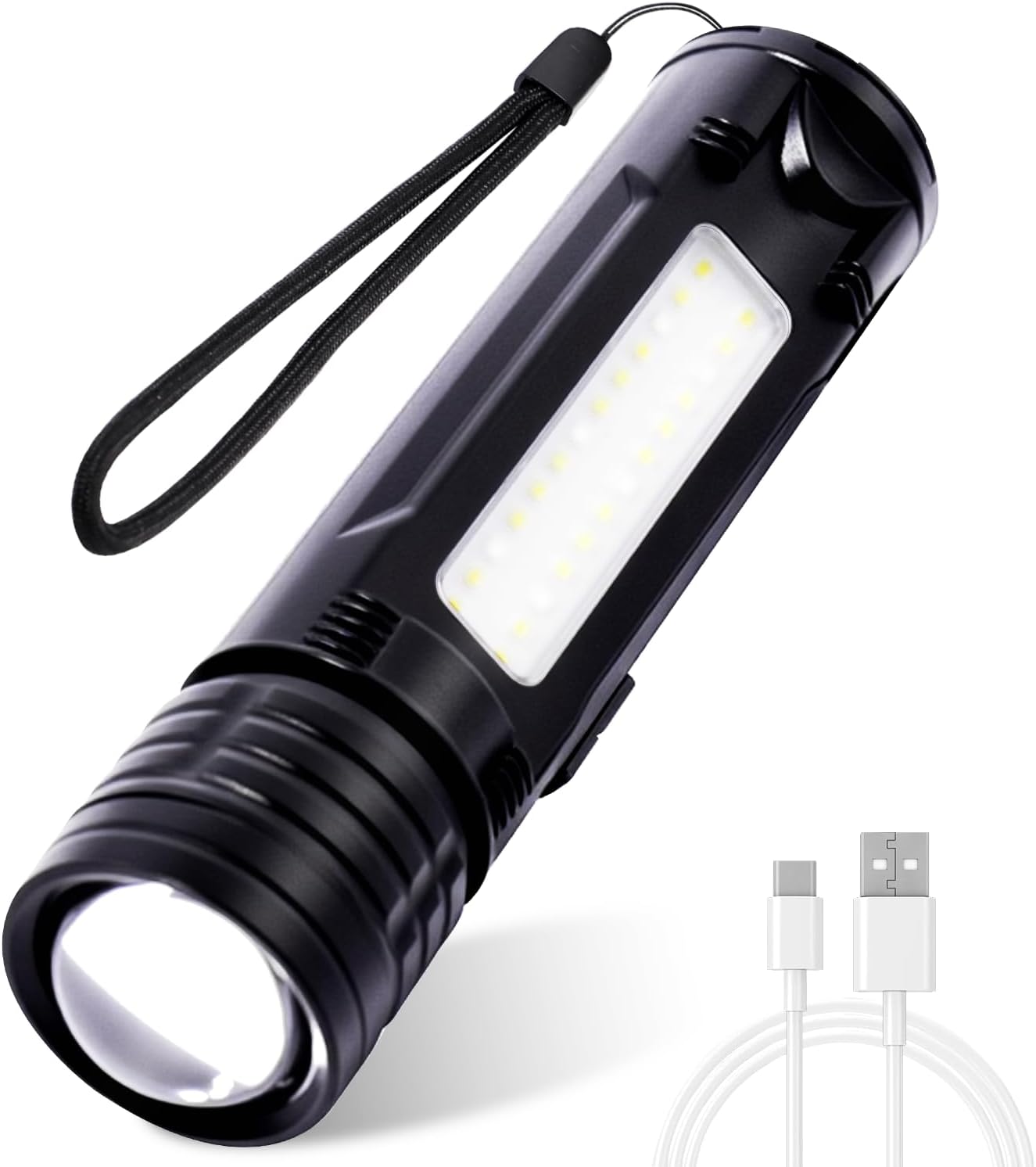 Lampe de poche a double énergie ( Solaire et électrique)