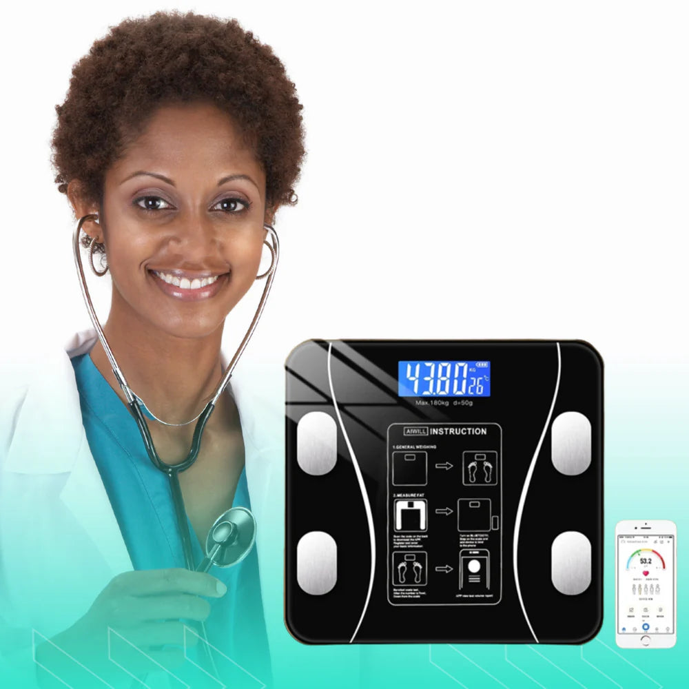 Balance Intelligente : 17 Indicateurs pour Maîtriser Votre Santé ! Balance Intelligente : 17 Indicateurs pour Maîtriser Votre Santé !