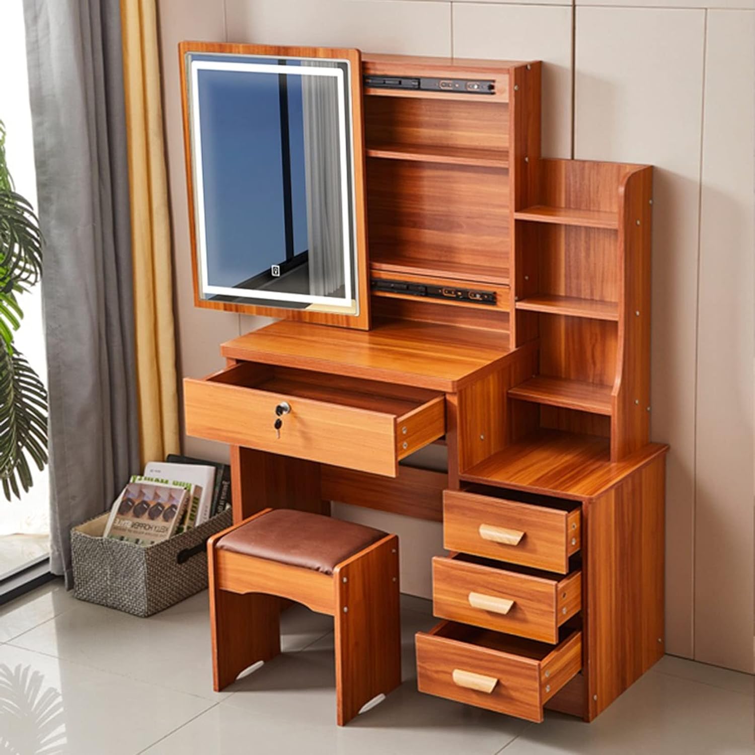 Commodes de maquillage avec miroir de courtoisie