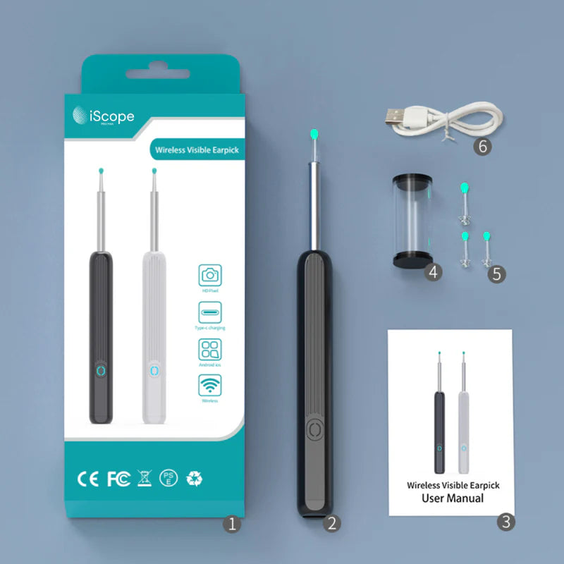 Nettoyeur d’oreilles avec caméra