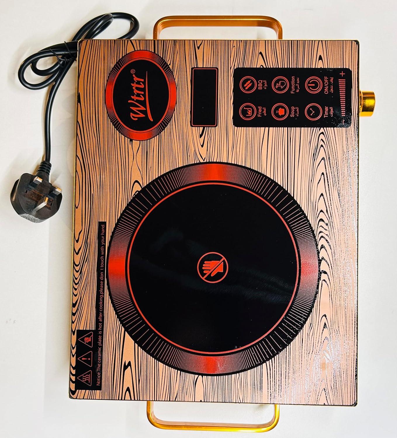 cuisinière électrique en céramique d'affichage LED infrarouge