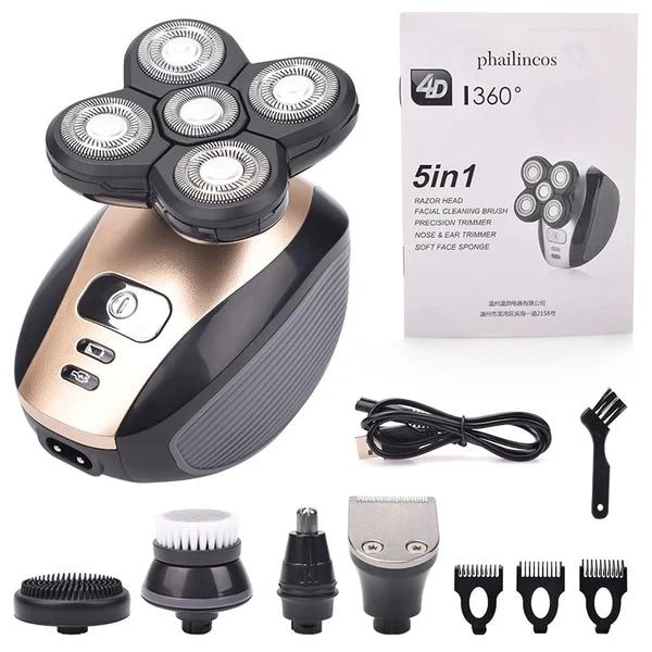 Rasoir électrique rechargeable 5 en 1