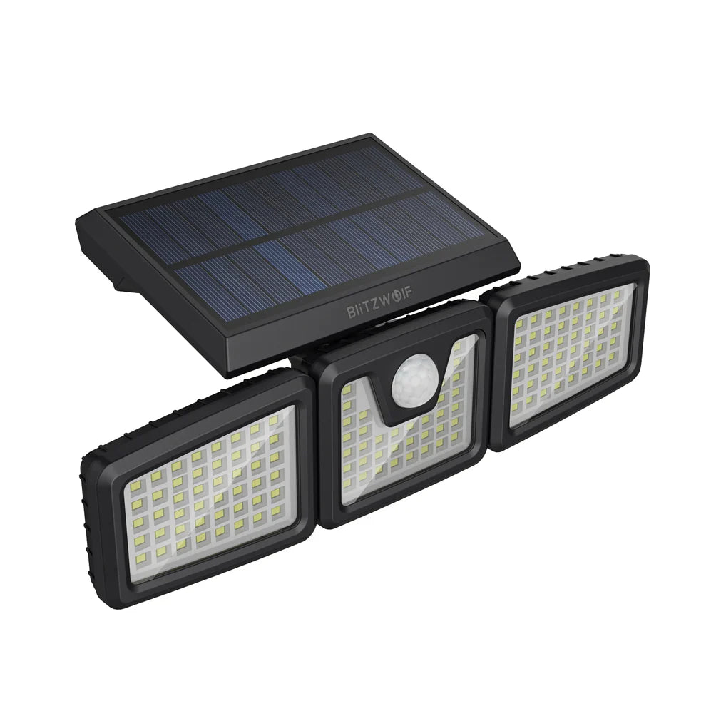 Lampe Solaire Rotative à 3 Têtes réglables