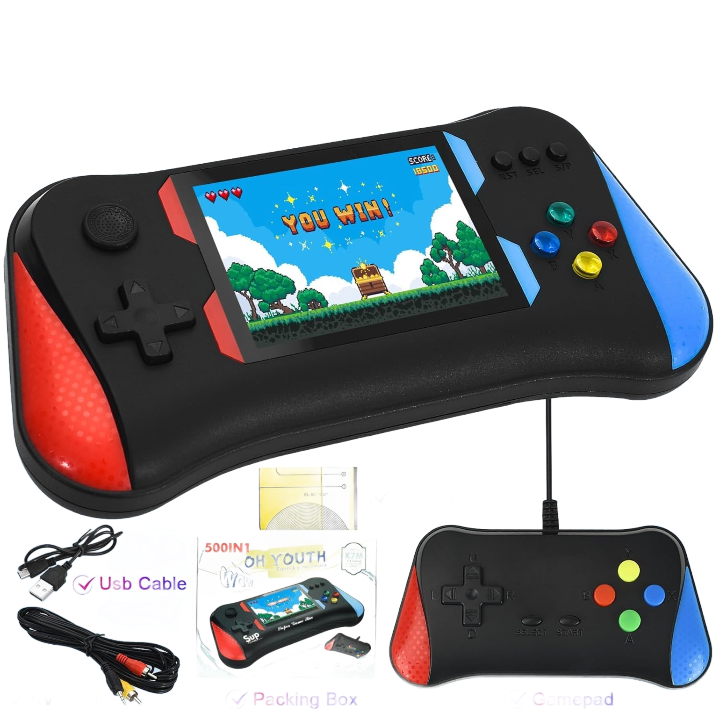 Nouvelle Console de jeu 2024 portable 500 in 1 Bj
