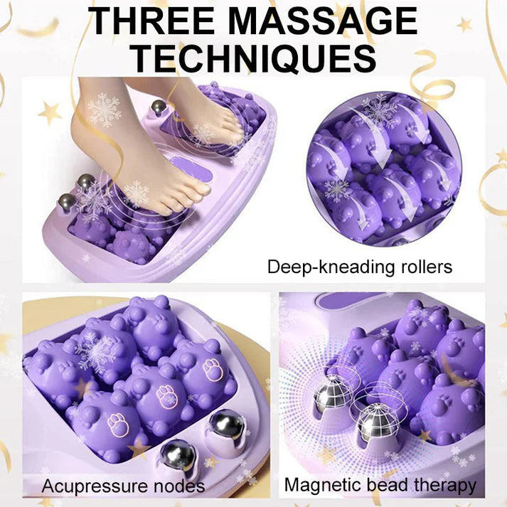 💥Rouleau de massage portable double pour les pieds