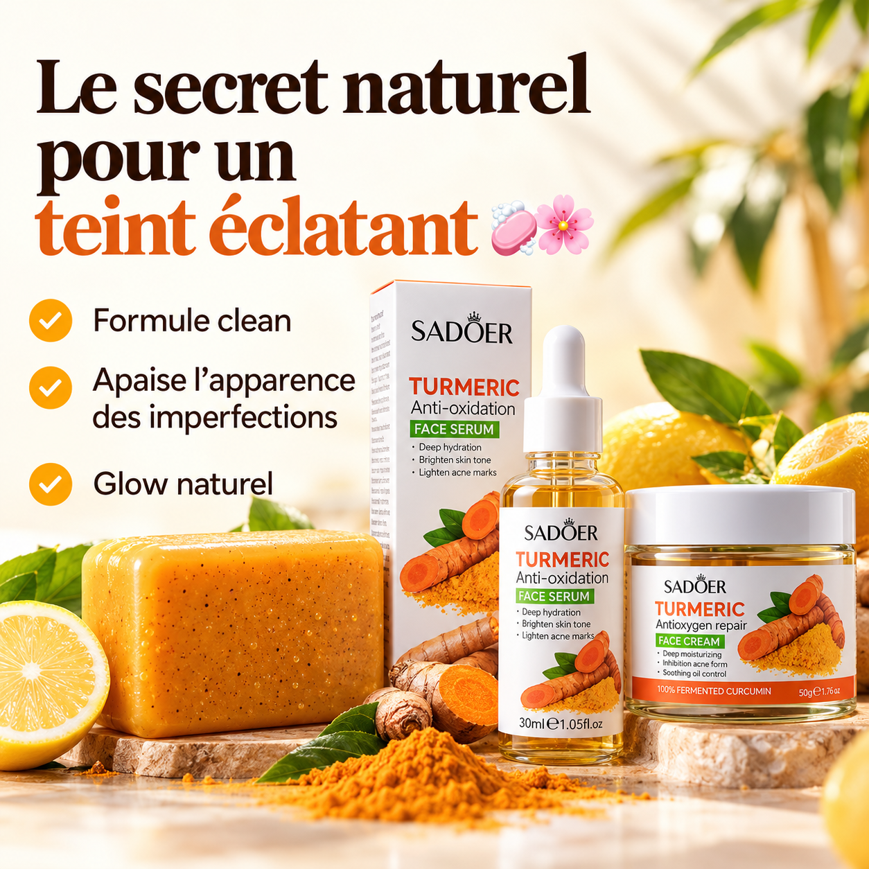 Gamme réparateur au Curcuma