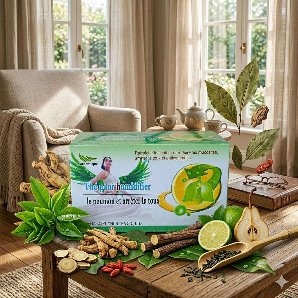 Thé pour humidifier le poumon et arrêter la toux