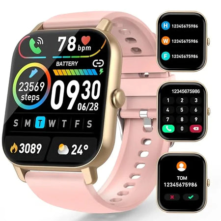SMARTWATCH A58 PLUS AVEC BIJOUX EN ACIER INOXIDABLE