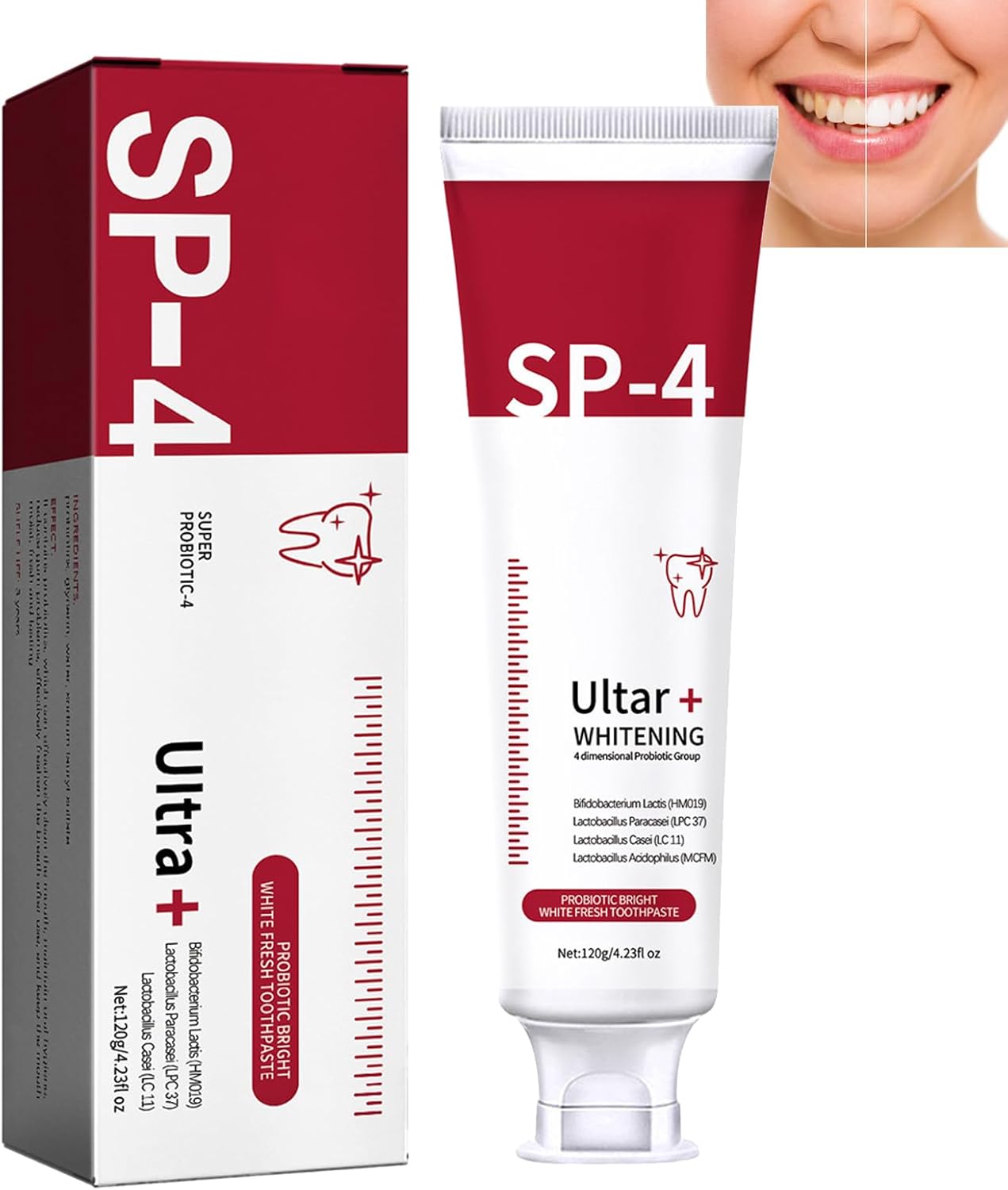 Dentifrice blanchissant intensif dentaire probiotique SP-4