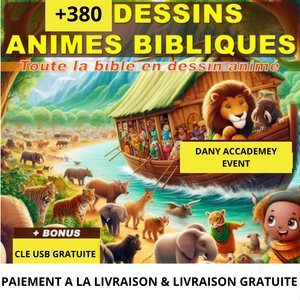 +380 Dessins Animés Biblique Sur clé USB