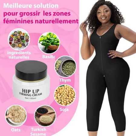 Crème raffermissante pour des fesses plus pulpeuses et volumineuse