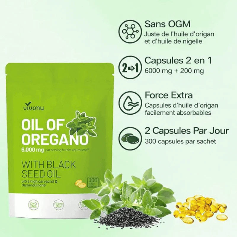 Gélules d'huile d'Origan