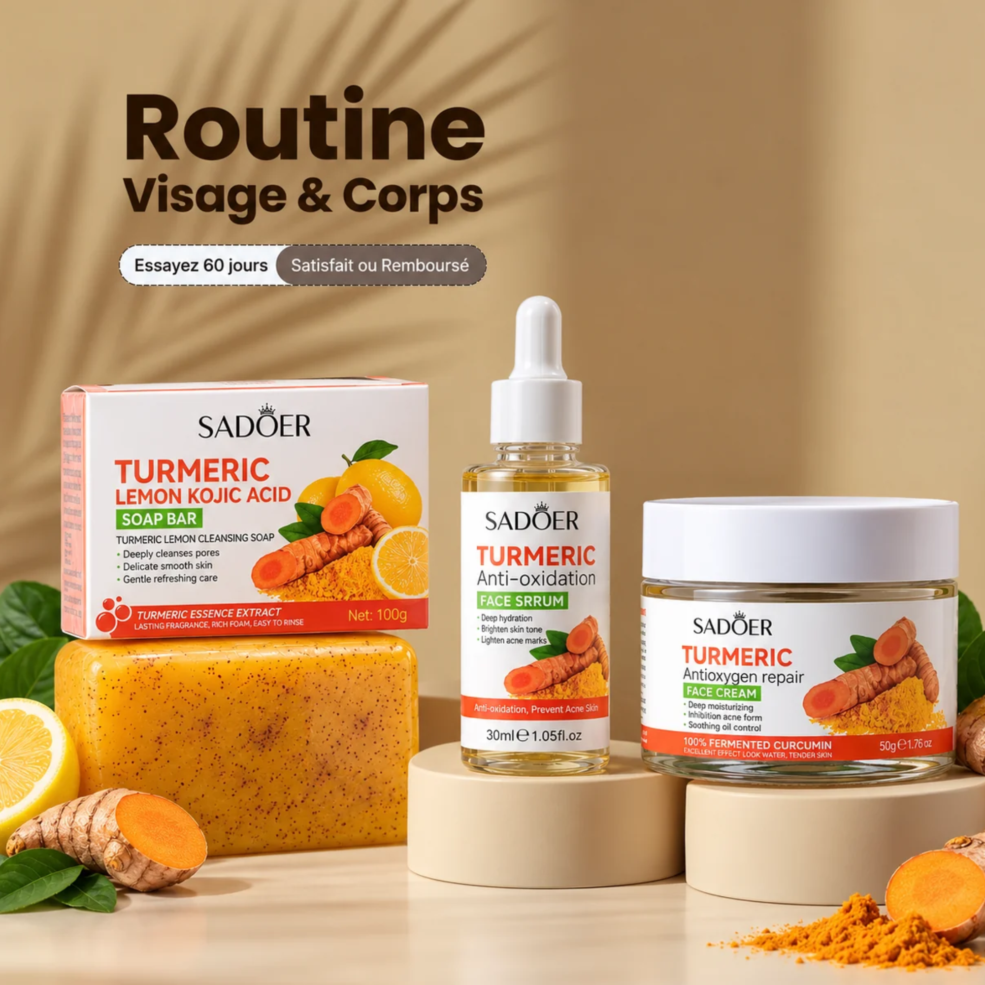 Pack réparateur au curcuma