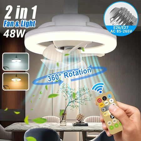 Ventilateurs de Plafond avec Lumières 48W