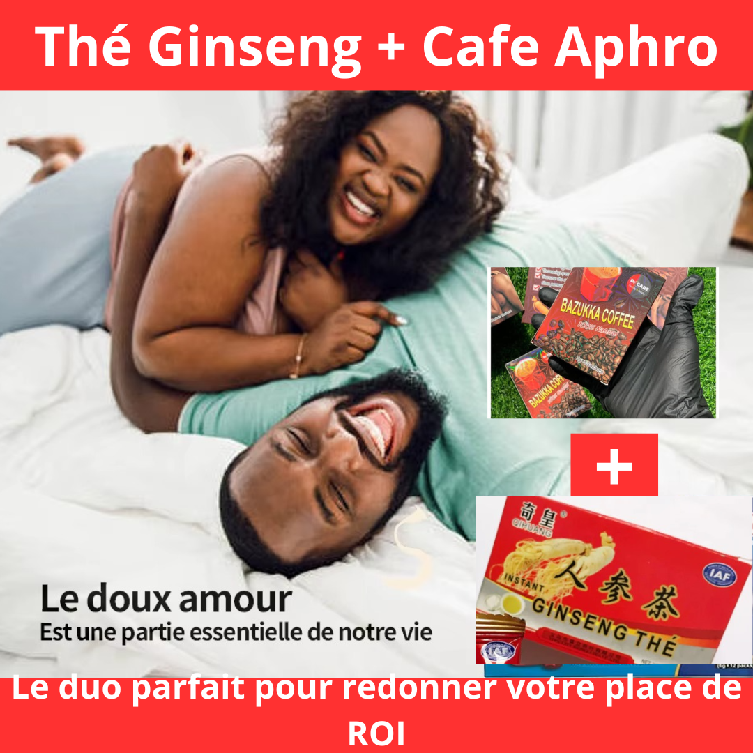 Thé Ginseng + Café aphrodisiaque (2 en 1)
