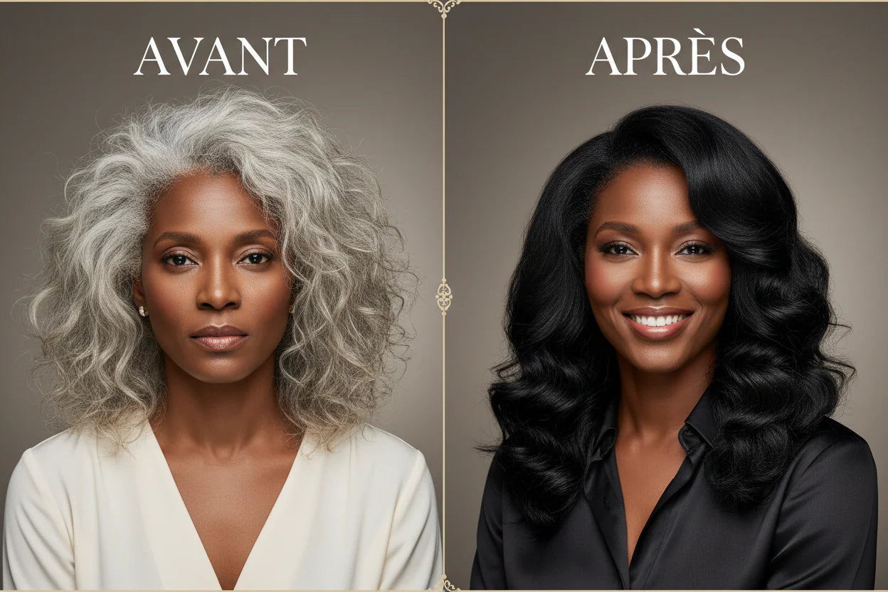 DISAAR Shampooing Anti-Cheveux Blancs - Résultat Visible en 10 Minutes ✨