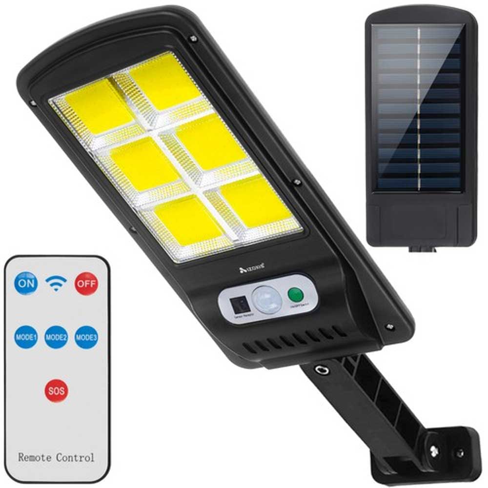 Lampe solaire d'extérieur à 120 led avec capteur de mouvement