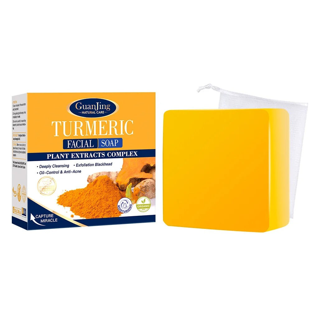 Savon facial au curcuma de Guanjing